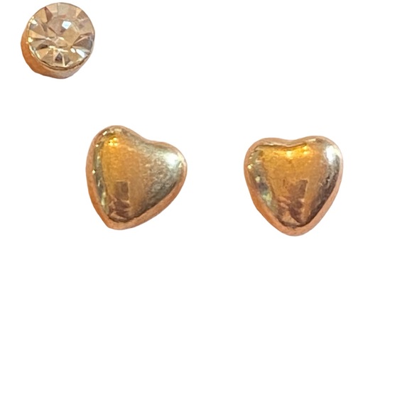 5 Pair Gold Tone Earring Set - Picture 4 of 6